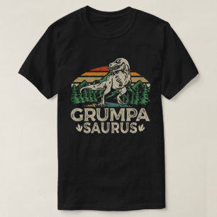 Camiseta Grumpasaurus Dinossauro Vovô Dia de os pais Saurus