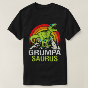 Camiseta Grumpasaurus Dinossauro Vovô Dia de os pais Saurus