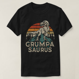 Camiseta Grumpasaurus Dinossauro Vovô Dia de os pais Saurus