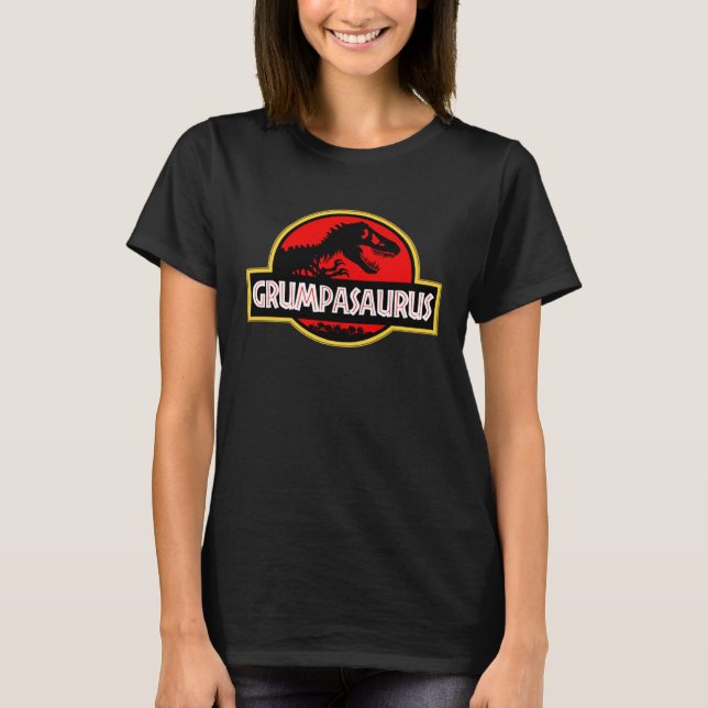 CAMISETA GRUMPASAURUS  GRUMPY OLD MAN JOKE DINOSAUR (Frente)