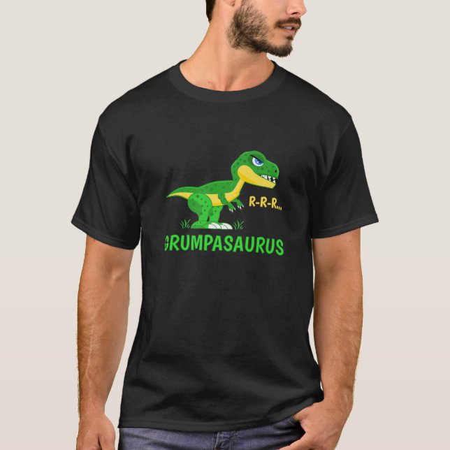 Camiseta Grumpasaurus Rex Cute E Dinossauro Engraçado (Frente)
