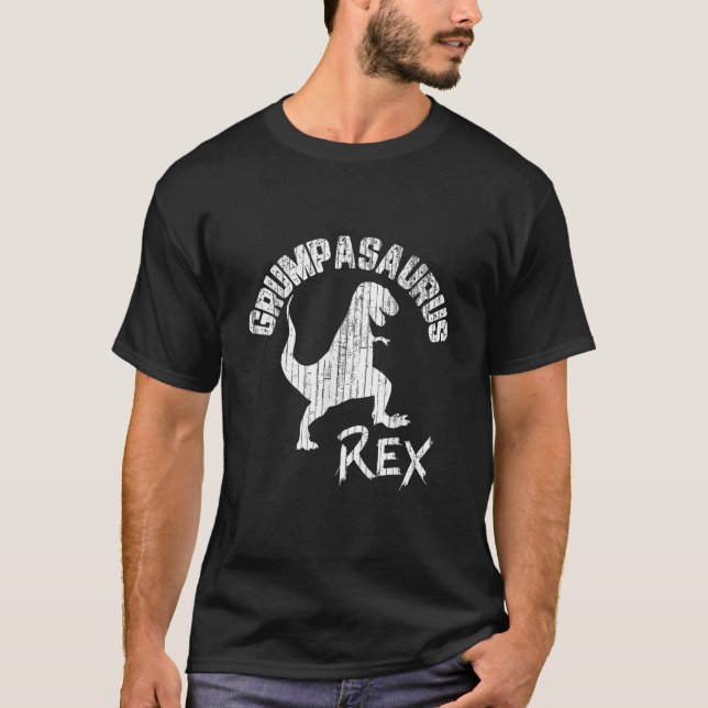 Camiseta Grumpasaurus Rex Dinossauro Engraçado Presente no  (Frente)