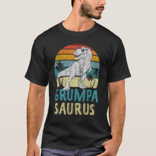 Camiseta Grumpasaurus T Rex Dinosaur Grumpa Saurus Família