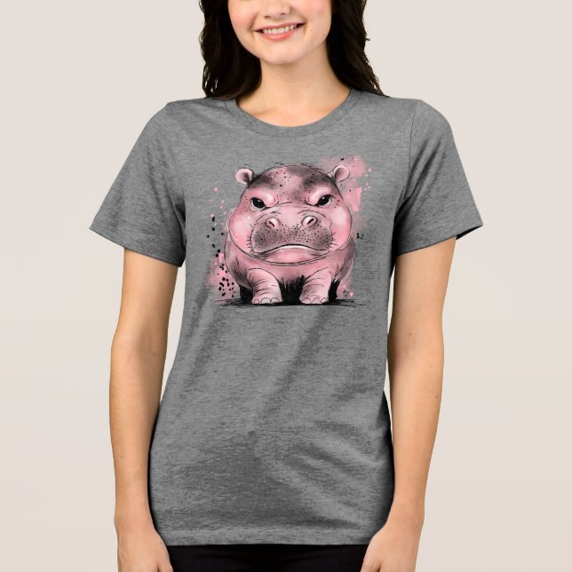 Camiseta Grumpy Baby Hippo (Frente)
