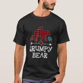 Camiseta Grumpy Bear Christmas Pajama Red Xadrez Buffalo