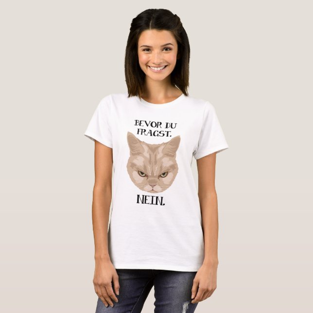 Camiseta Grumpy Cat - Antes que tu fragst_Nein - p (Frente Completa)