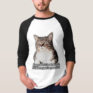 Camiseta "Grumpy cat meme for cat people and kitten proprie