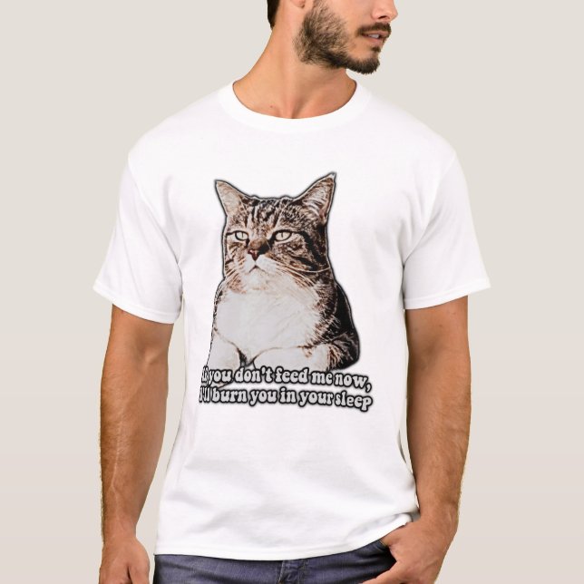 Camiseta "Grumpy cat meme for cat people and kitten proprie (Frente)