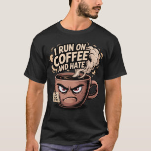 Camiseta Grumpy Coffee Mug - Eu corro no café e no ódio