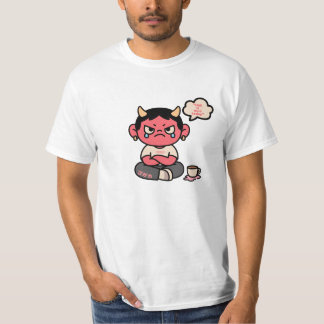 Camiseta Grumpy Cute Oni - "O Inferno é Ligeiro Hoje"