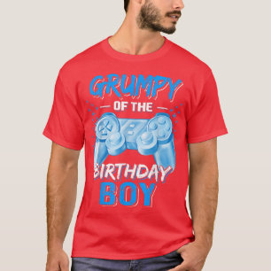 Camiseta Grumpy do Birthday Boy Matching Video Game Bir