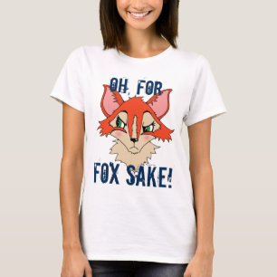 Camiseta Grumpy Fox Illustration Oh For Fox Sake