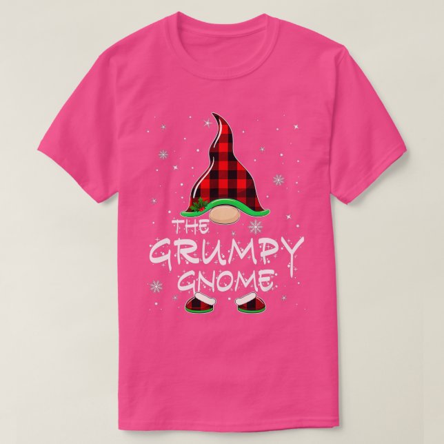 Camiseta Grumpy Gnomo Buffalo Xadrez Matando Família Christ (Frente do Design)