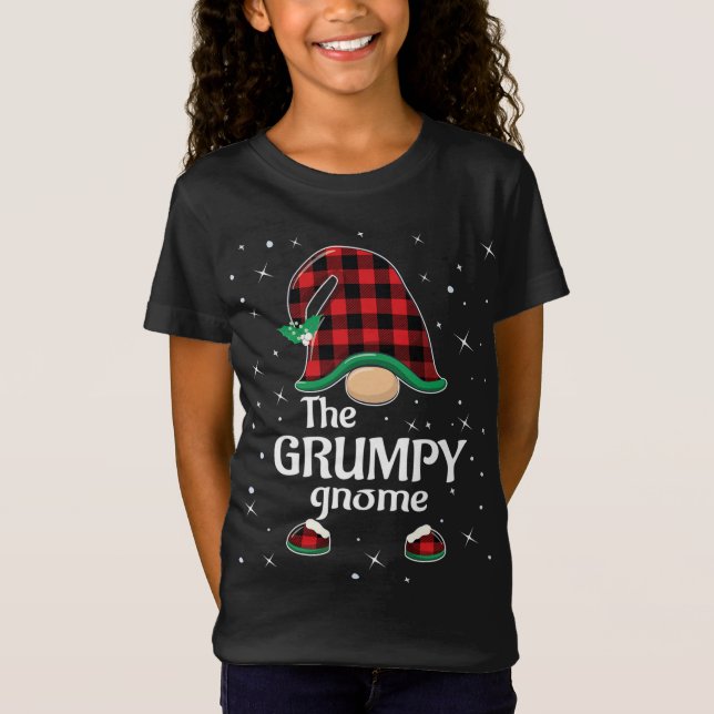 Camiseta Grumpy Gnomo Buffalo Xadrez Matando Família Christ (Frente)