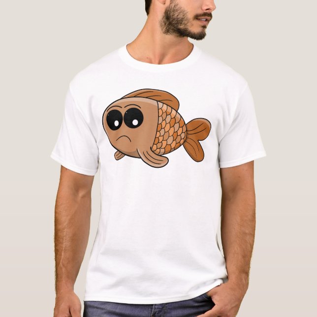 Camiseta Grumpy Goldfish Cartoon (Frente)