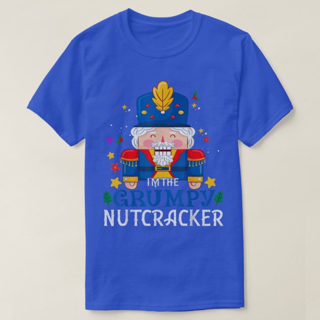 Camiseta Grumpy Nutcracker Matching Family Group Christmas  (Frente do Design)