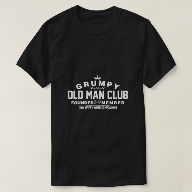 Camiseta Grumpy Old Man Club (Frente do Design)