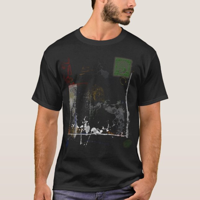 Camiseta Grunge abstrato (Frente)