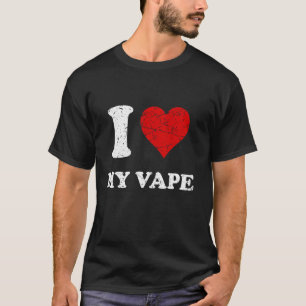 Camiseta Grunge Afastado Vestido Estilo Eu Amo Minha Vape
