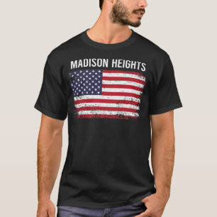 Camiseta Grunge American Flag Madison