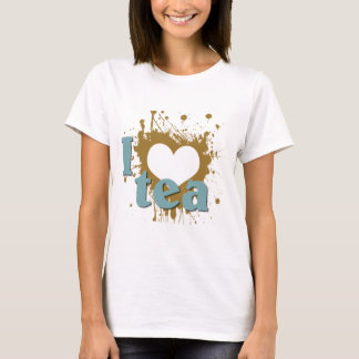 Camiseta Grunge Art I Heart Tea