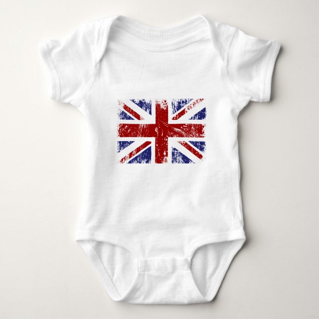 Camiseta Grunge britânico do punk de Union Jack da bandeira (Frente)
