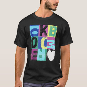 Camiseta Grunge Colorido Ok Boomer Poster