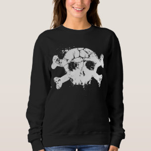 Camiseta Grunge Crânio e Ossos