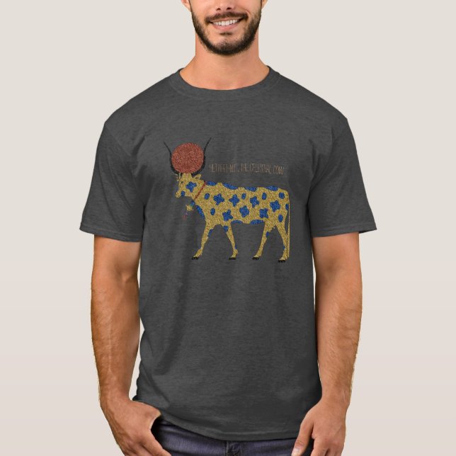Camiseta Grunge de Kemetic: Hethert-Porca, a vaca celestial (Frente)