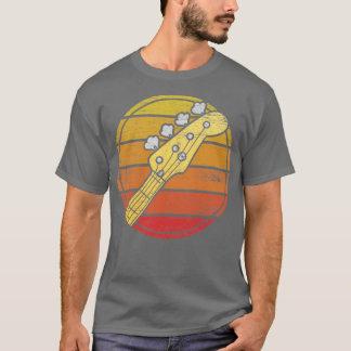 Camiseta Grunge do Violão de Bass Retro