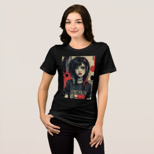 Camiseta Grunge Emo Girl Tri-Blend Shirt
