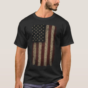 Camiseta Grunge EUA Flag