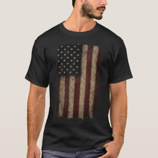 Camiseta Grunge EUA Flag