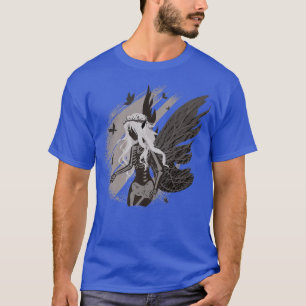 Camiseta Grunge Faerie Hauning Skeleton Criatura Mística 
