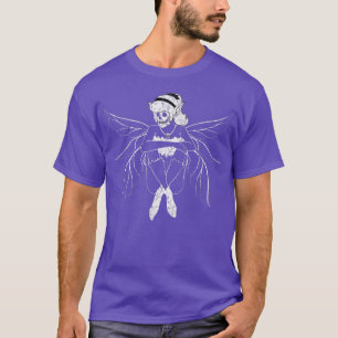 Camiseta Grunge Fairycore Gótico Forest Fairy Skeleton