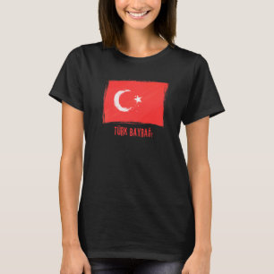 Camiseta Grunge Flag Da República Da Turquia Turca Lang