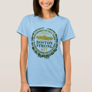 Camiseta Grunge forte do selo de Boston