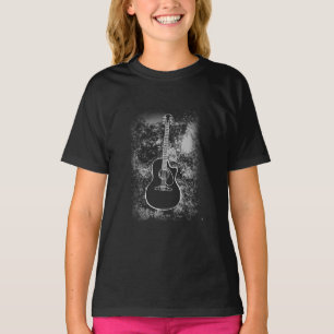 Camiseta Grunge Guitar Graphic Rock Musical Jazz