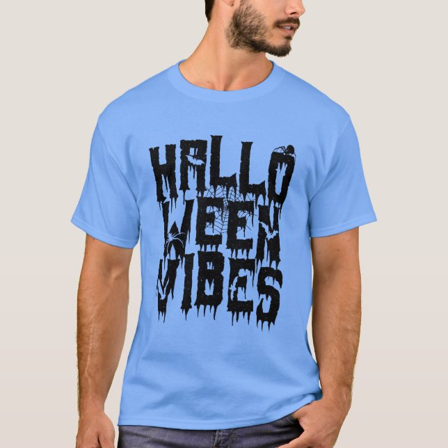 Camiseta Grunge Halloween Vibes retro (Frente)