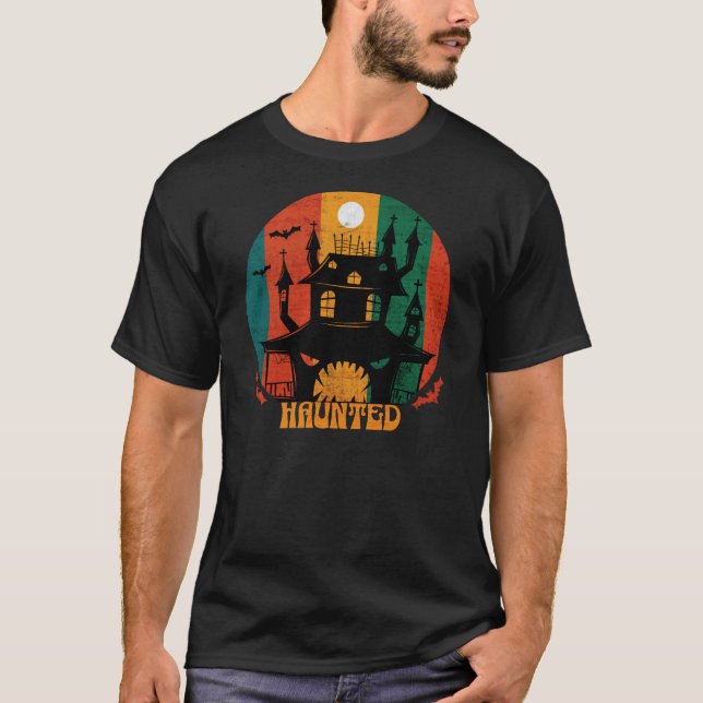 Camiseta Grunge Haunge House Halloween (Frente)