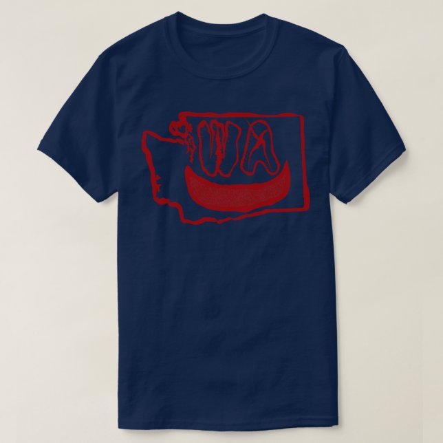 Camiseta Grunge Head Washington Smiling Face (Frente do Design)