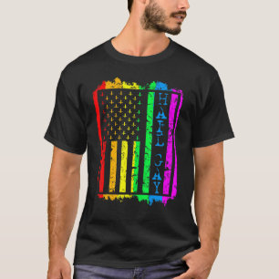 Camiseta Grunge Lgbt Todos os Louvores à Bandeira do Orgulh
