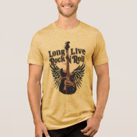 Grunge Long live Rock n Roll wings Guitarra