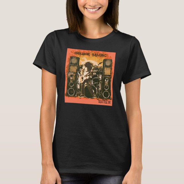 Camiseta Grunge Music Seattle 1991 (Frente)
