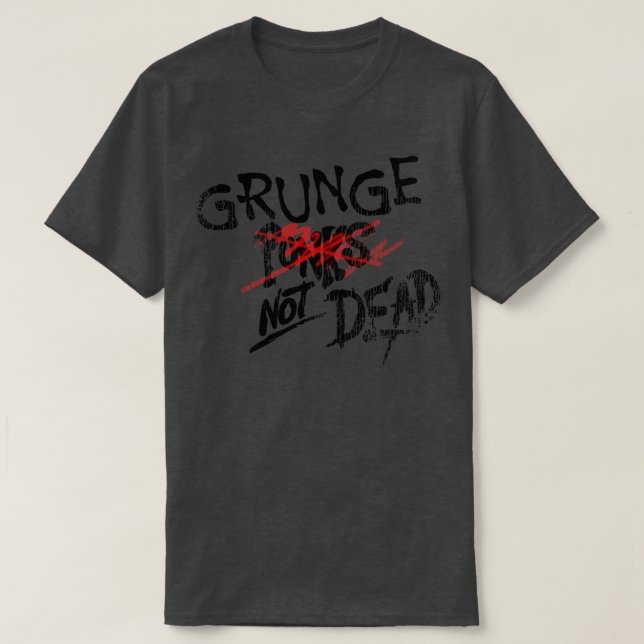 Camiseta Grunge Não Morto (Frente do Design)