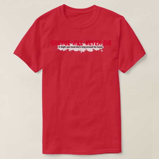 Camiseta Grunge Nunca Morrerá (Frente do Design)