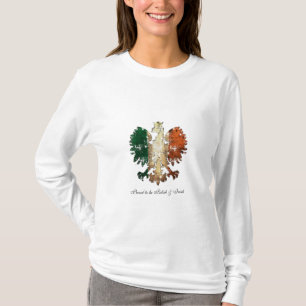 Camiseta Grunge orgulhoso ser polonês & irlandês