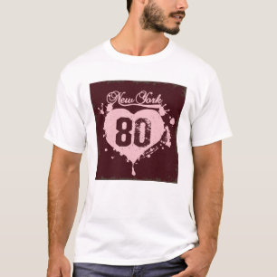 Camiseta Grunge Pink Heart Nova York