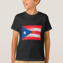 Grunge Puerto Rican flag
