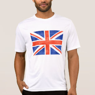 Camiseta Grunge Reino Unido Flag